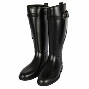 Black Rubber Rain Boots